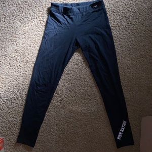 Women’s Pink Yoga Leggings mesh ankles Size small